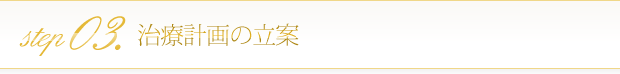 STEP3：治療計画の立案