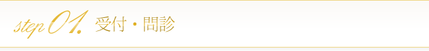 STEP1：受付・問診